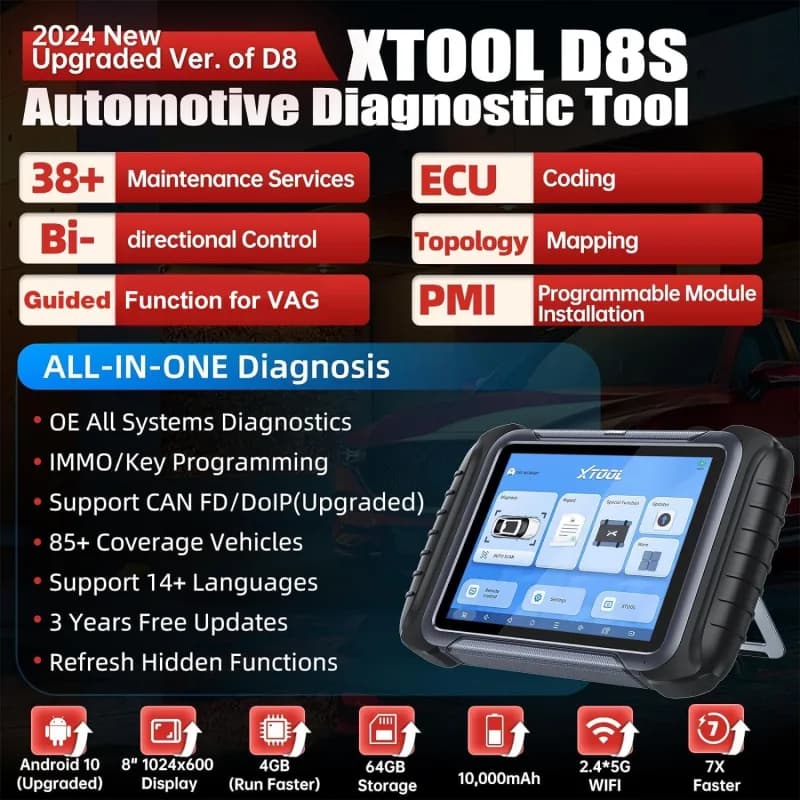XTOOL D8 Automotive Scan Tool