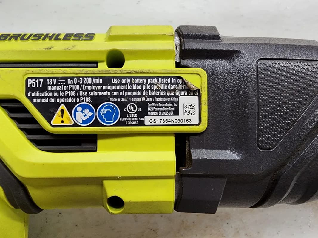 Ryobi 18v Sawzall — photo 2 of 3