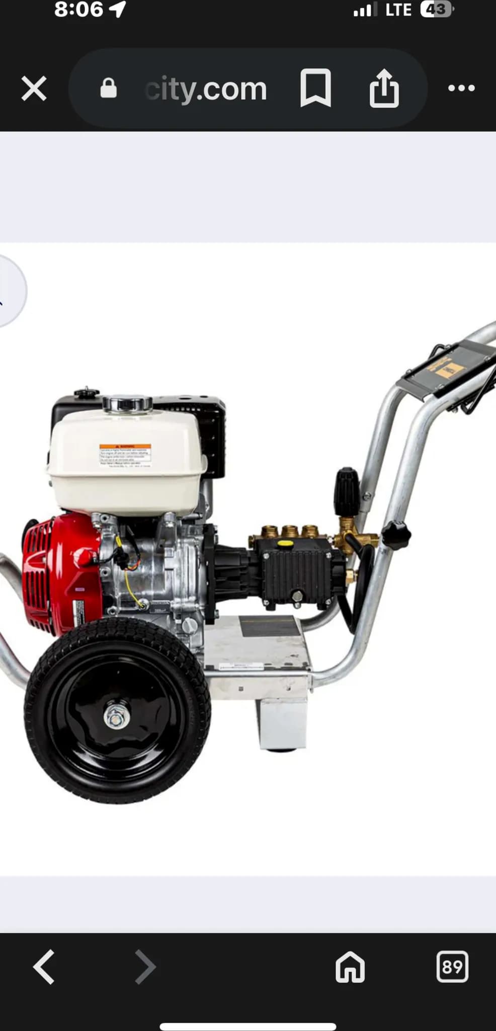 Honda 4400 PSI Pressure Washer with Electric Start — photo 3 of 3