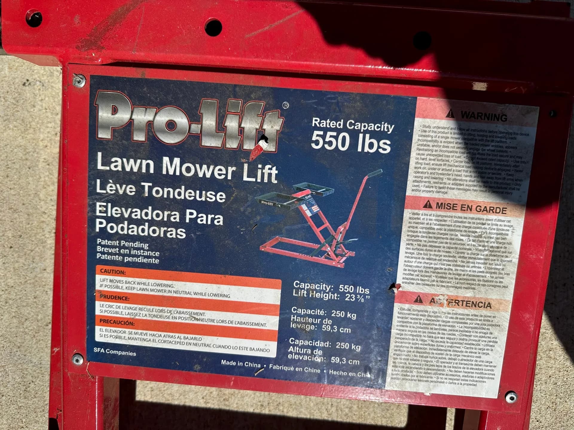 Lawn Mower Lift — photo 2 of 2