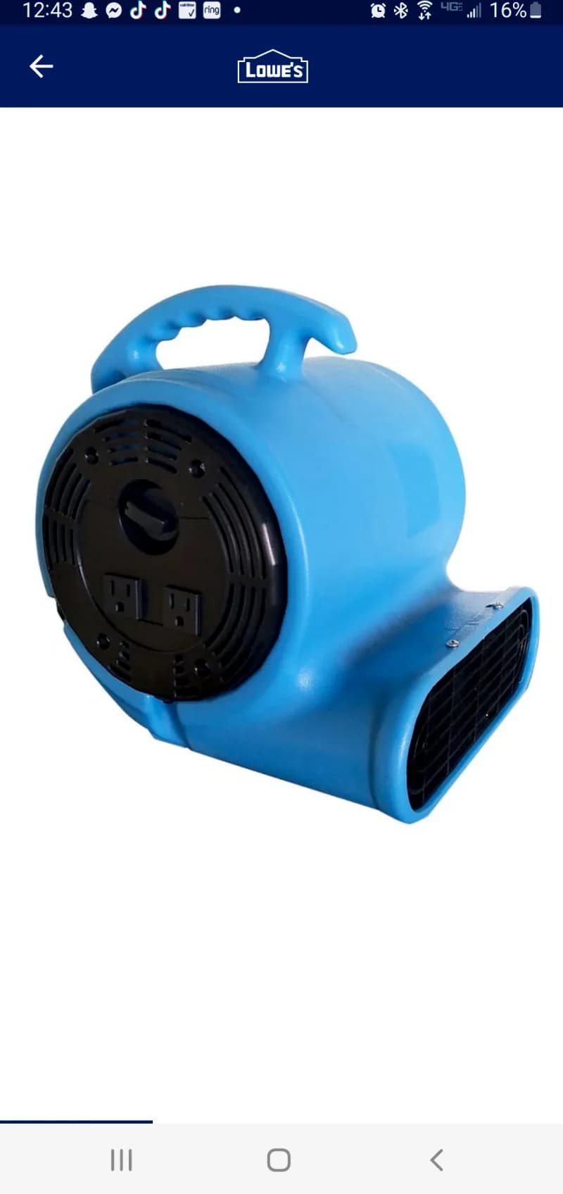 floor blower — photo 3 of 3