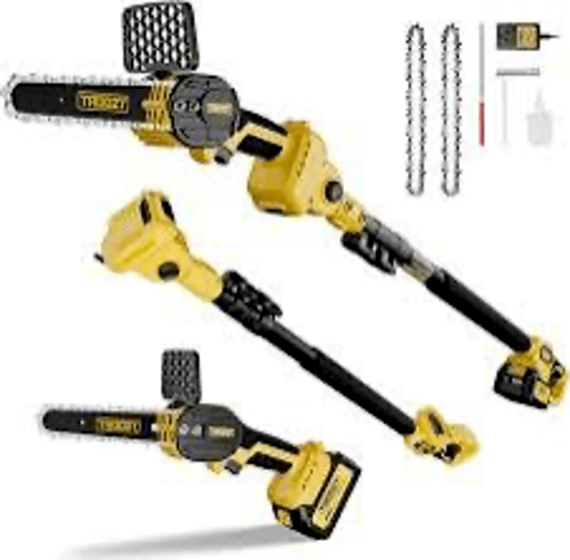 TROOZY Cordless Pole Saw & Mini Chainsaw 2-IN-1, 21V 3Ah Battery — photo 2 of 8