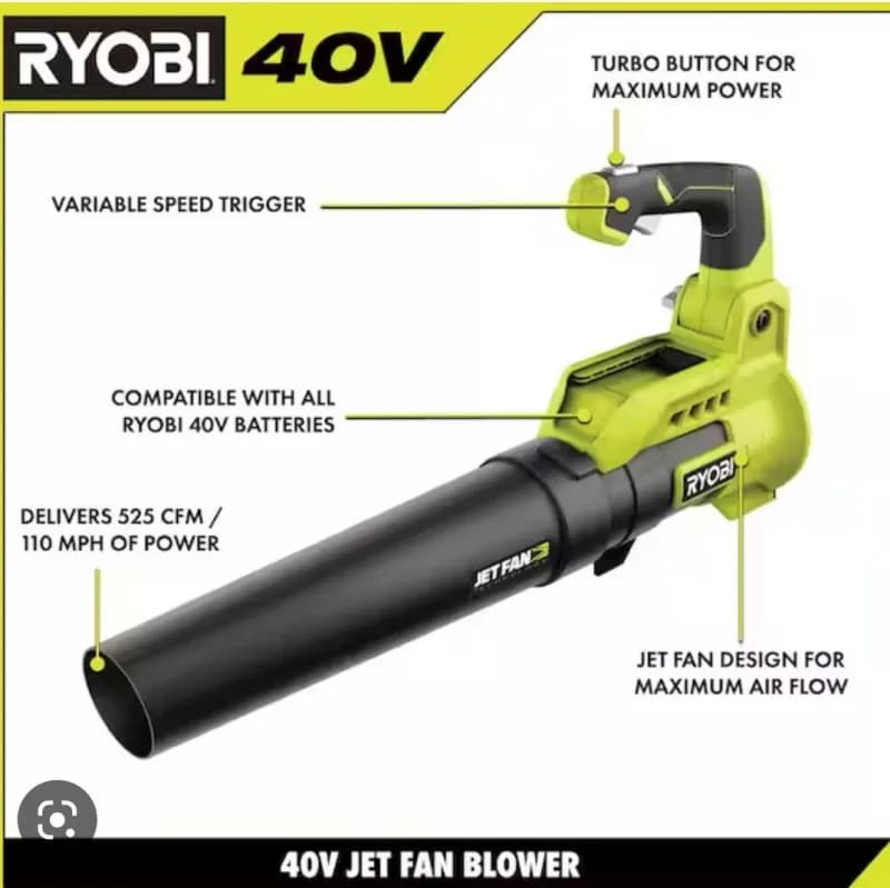 RYOBI 110 MPH 525 CFM — photo 3 of 3