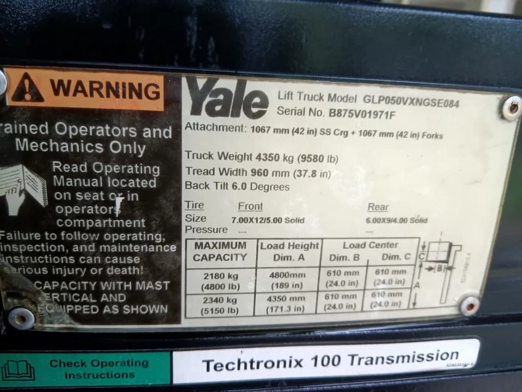 Yale forklift — photo 4 of 4
