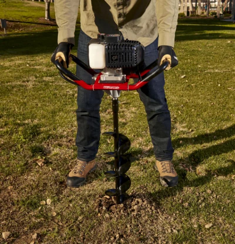 Gas Powered Post Hole Digger & Accessories — photo 2 of 3