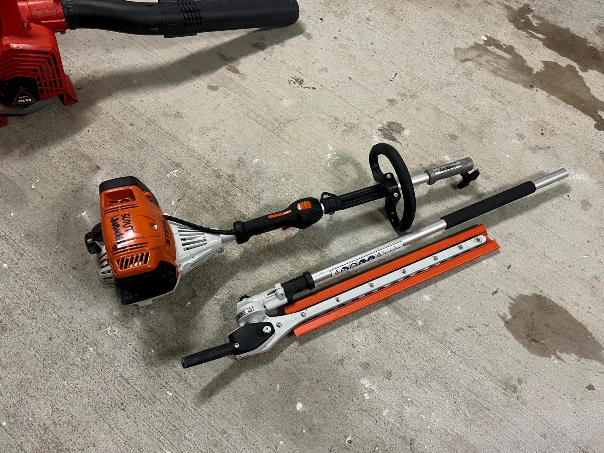 Stihl KM91r Kombi with Hedge Trimmer