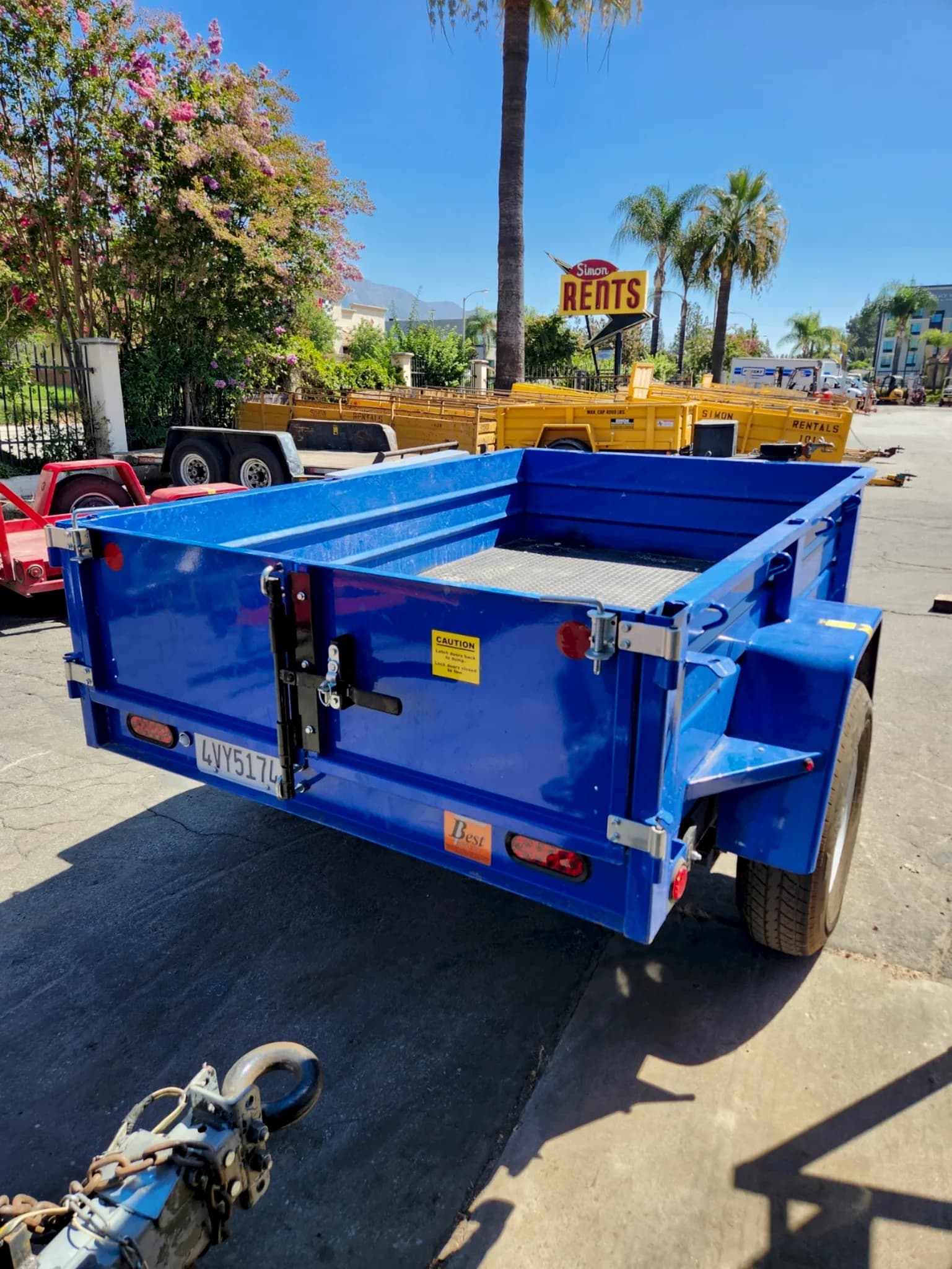 Single Axle Dump Trailer 5x8 — photo 3 of 4