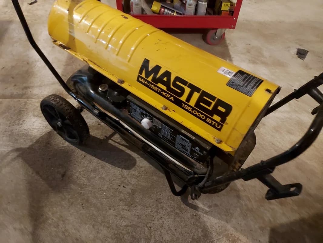 Forced hot air heater/ shop heater