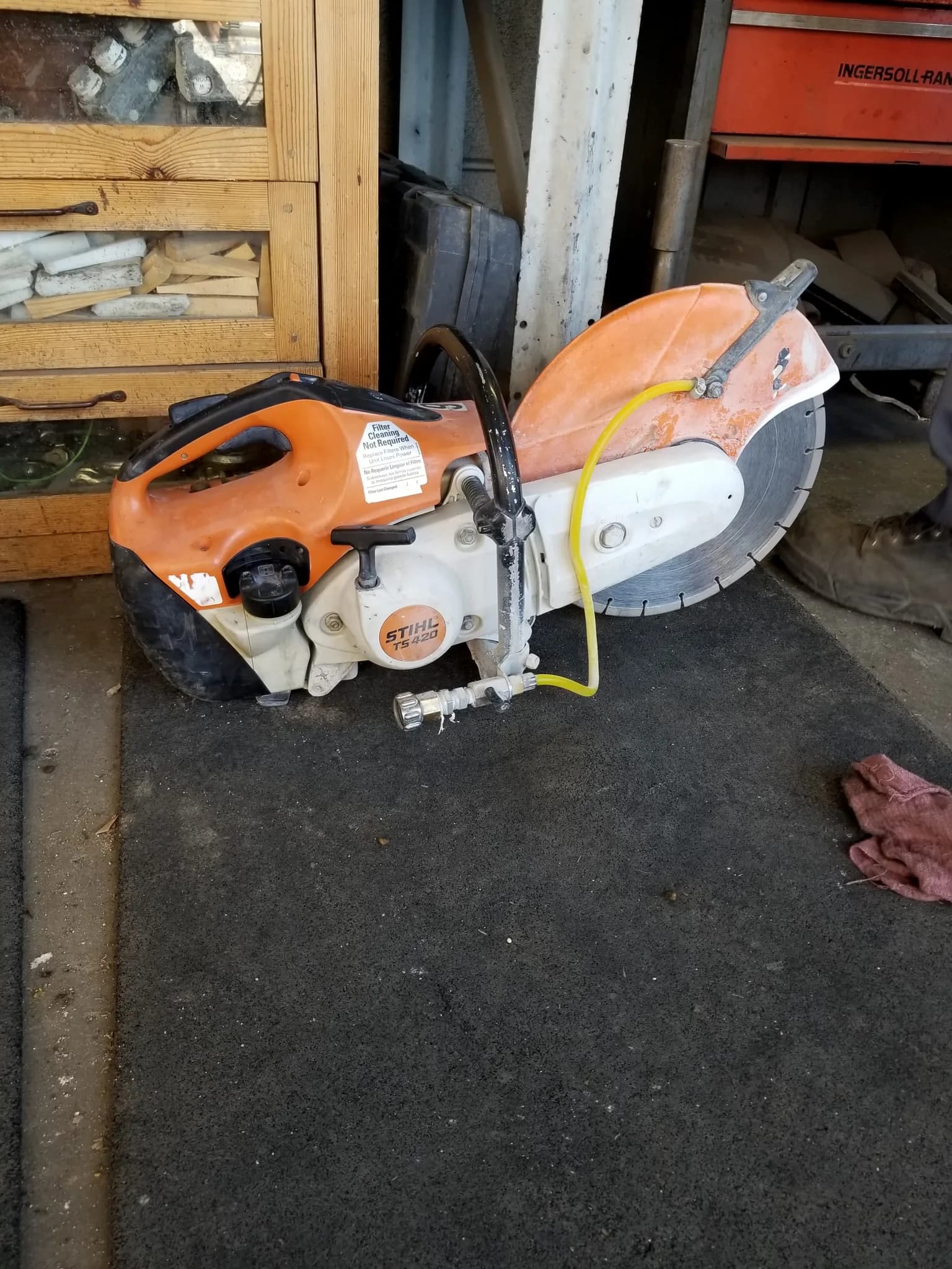 Stihl TS 420 Hand Held Concrete Saw